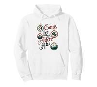 O Come, Let Us Adore Him Nativity Christmas Pullover Hoodie