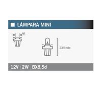 O compatible with SRAM 2722MFX B8.5d bulb lamp - Save energy and improve the lig