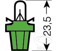 O compatible with SRAM plastic base bulb 12V 2W B8.5D ORIGINAL (10UD)