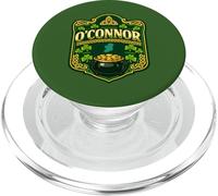 O’Connor Irish Crest Design,Celtic Shamrock Ireland Badge PopSockets PopGrip for MagSafe