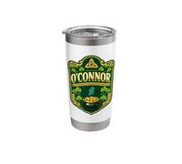 O’Connor Irish Crest Design,Celtic Shamrock Ireland Badge Stainless Steel Insulated Tumbler