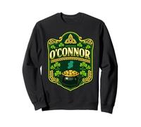 O’Connor Irish Crest Design,Celtic Shamrock Ireland Badge Sweatshirt