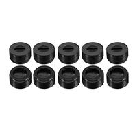 O.D 15mm Carbon Brush Holder Caps 10 x Black Plastic Motor Brush Covers with 8 mm Internal Diameter and Mounting Thread
