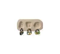 O.D.5.25”x 2.5 D.1.25" Organic Drops Frit Casting Mold Glass Fusing.Finished 1.5" x 1.25