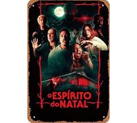 O Espirito do Natal Film Movie Poster Retro Metal Tin Sign Wall Home Wall Art Metal Tin Sign,cave,bar,Club, Metal Tin Sign 8x12 Inches