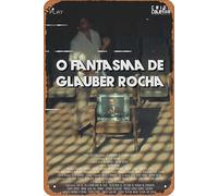 O Fantasma de Glauber Rocha Film Film Movie Poster Retro Metal Tin Sign Wall Home Wall Art Metal Tin Sign,cave,bar,Club, Metal Tin Sign 8x12 Inches