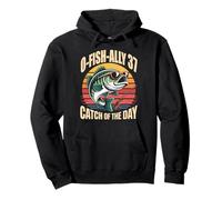 O-Fish-Ally 37 Funny Fishing 37th Birthday Design 37 Years Pullover Hoodie