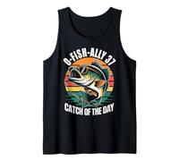 O-Fish-Ally 37 Funny Fishing 37th Birthday Design 37 Years Tank Top