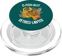 O-Fish-Ally Retired Lawyer Funny Koi Lover Retirement PopSockets PopGrip for MagSafe