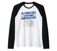 O-Fish-Ial Sardines Inspector - Tinned Fish Raglan Baseball Tee