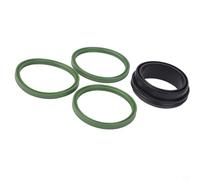 O-For Ring Seal Kit for BMW Intake Manifold Gasket Replacement - 4-Piece Rubber Turbo Collector Intercooler Sealing Kit Compatible with For BMW 1/3/5/6/7 Series and