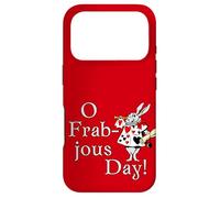 O Frabjous Day Jabberwocky Quote with White Rabbit Case for iPhone 17 Pro