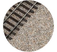 O Gauge Model Railway Track Ballast - brown Grey Granite | 2kg | Model Railway Scenery Material
