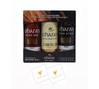O’Hara’s Craft Beer Gift Set 3 Pack - Nitro Red Ale, Leann Follain Extra Irish Stout & Nitro Irish Stout | with 2x Celebration Spirits Beer Mats