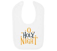 O Holy Night [BCX] Cotton Baby bib - White