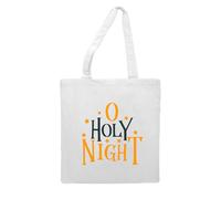 O Holy night [BCX] tote style shopping bag - white