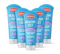 O’Keeffe’s Healthy Feet Overnight, 5 x 80ml Tubes - Intensive Foot Cream for Extremely Dry, Cracked Feet | Visible Results in 1 Night