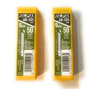 O L F A OLFA 9282 AB-50S 9mm Stainless Steel Snap-Off Blade, 50-Pack (2PACK)