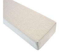 O·Lankeji Custom Size Bed Gap Filler, Bed Side Gap Filler, 50D Thickened Foam Bed Bridge Close The Gap Between Bed and Wall Side with Removable Cover(Shallow Rice,180x20x15cm)