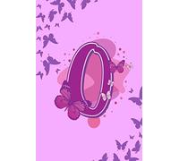 O: Letter O Monogram Purple & Pink Butterfly Notebook & Journal