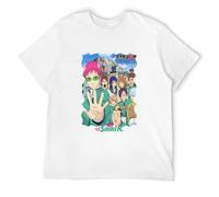 O-LIKE The Disastrous Life of Saiki K Anime Unisex T-Shirt M White