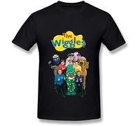 O-LIKE The Wiggles 100% Cotton Men's Summer T-Shirts S Black
