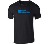 O-LIKE Threads Plain Lazy Social Notworking Black Short Sleeve T-Shirt by XL