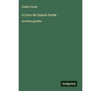 O Livro de Cesario Verde: em letras grandes