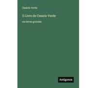 O Livro de Cesario Verde: em letras grandes