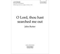 O Lord, thou hast searched me out: Vocal score