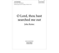 [(O Lord, Thou Hast Searched Me Out: Vocal Score)] [Author: John Rutter] published on (August, 2007)