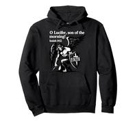 O Lucifer Son of the Morning - Isaiah 14:12 Warrior Angel Pullover Hoodie