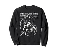 O Lucifer Son of the Morning - Isaiah 14:12 Warrior Angel Sweatshirt