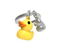 O meta[l]morphose Keyring, Silver, Stainless Steel, Modern, Round, Unisex-Adults