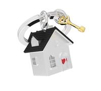 O meta[l]morphose METALMORPHOSE - House of Happiness Keyring - Moving In House Keyring - Gift for Men and Women, grey, One Size, Modern