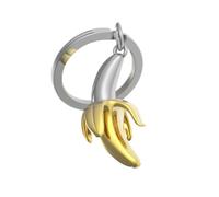 O meta[l]morphose METALMORPHOSE MTM140-01 Banana Keyring Silver Gold, Silver, Gold, One Size, One size
