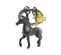 O meta[l]morphose METALMORPHOSE MTM148-01 Snowboard & Snowflake Keyring, Black and Gold, L