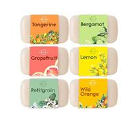 O Naturals Moisturizing 6pc Natural Citrus Soap Bar for Face & Hand - Shower Soap, Body Wash Bar - Gift for Women