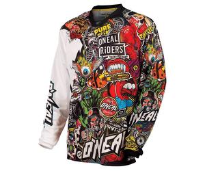 O´Neal Mayhem Crank Jersey, white-red, size S for Men