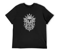 O-Neck 100 Cotton Hollow Knight Tribal T Shirt Hollow Knight Sleeve Short Black M