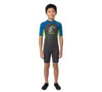 O'NEILL Toddler Reactor 2mm Back Zip Shorty Wetsuit - Graphite Dayglo Ocean - UV Sun Protection and SPF Properties - Unisex -