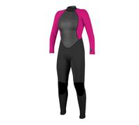 O'Neill Wetsuits Women's Reactor Ii 3/2mm Back Zip Full Wetsuit, Black/Berry, 12 UK
