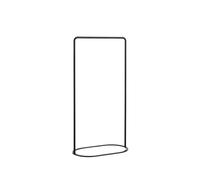 O&O Clothes Rack Black Lacquered Metal Large Woud - 5712800015959