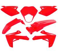 O PARTS Plastic Kit Gloss Red - Rieju MRT/MRT Pro 50 (09-21)