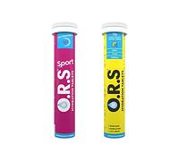 O.R.S Hydration Bundle | Sport Mixed Berry + Lemon Tablets Multipack | Electrolytes with Vitamin D & Magnesium for Dehydration, Sports & Travel | Oral Rehydration Salts for Electrolyte Replacement