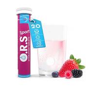 O.R.S Sport Hydration Tablets - Mixed Berry 1 Tube | Winter Sports Electrolytes with Vitamin D & Magnesium for Rehydration & Recovery | Electrolyte Replacement Salts | Vegan, Gluten-Free & Low Calorie