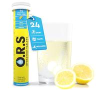 O.R.S Hydration Tablet with Electrolytes for Rehydration, Wellness, Travel, Sports & Recovery Vegan, Gluten-Free & Low-Calorie Electrolyte Tablets with Natural Lemon Flavour, 24 Tablets