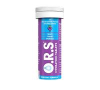 O.R.S Hydration Tablets with Electrolytes, Vegan, Gluten and Lactose Free Formula - Soluble Sports Hydration Tablets with Natural Blackcurrant Flavour, 12 Tablets