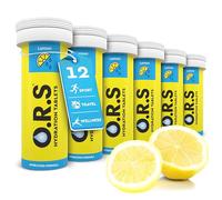 O.R.S Hydration Tablets with Electrolytes, Vegan, Gluten and Lactose Free Formula - Soluble Sports Hydration with Natural Lemon Flavour, 72 Count