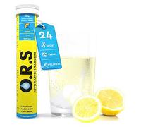 O.R.S Hydration Tablet with Electrolytes for Rehydration, Wellness, Travel, Sports & Recovery Vegan, Gluten-Free & Low-Calorie Electrolyte Tablets with Natural Lemon Flavour, 24 Tablets